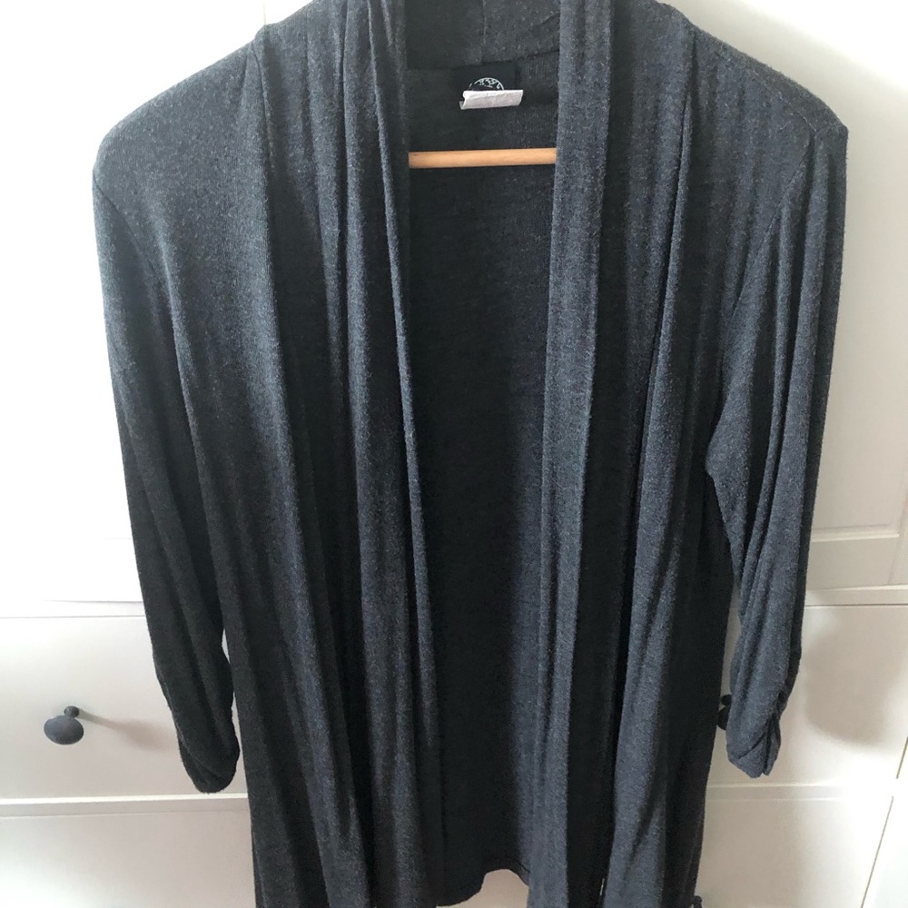 Grey Open Sweater